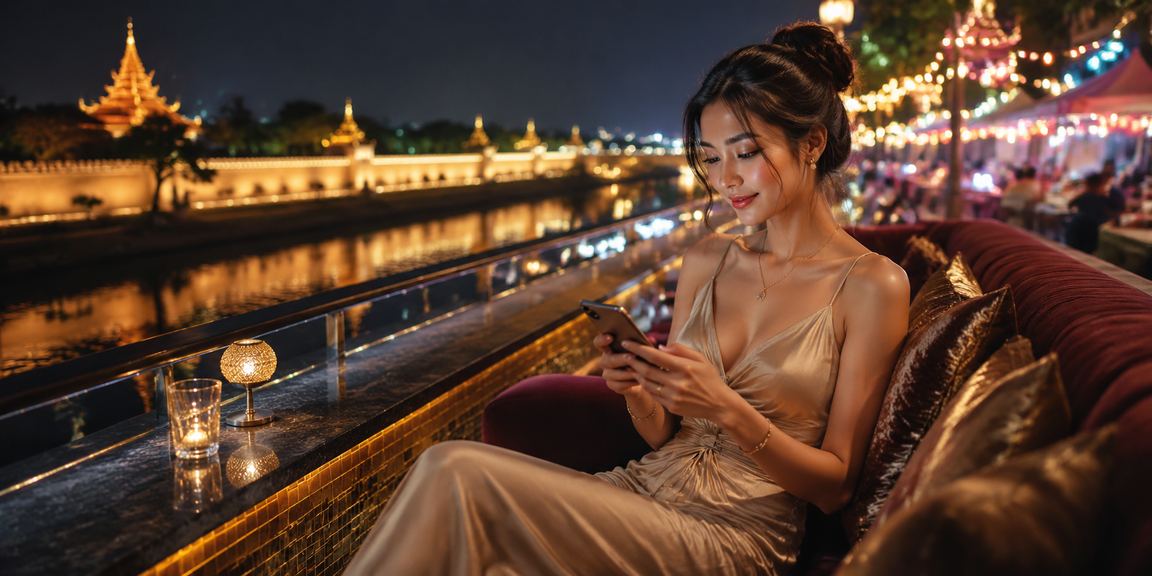 မန္တလေး မြို့ နေ့လယ်စိတ်၊ စလော့သုံးသူများ၏ ညဈေးစျေးမြင်ကွင်း